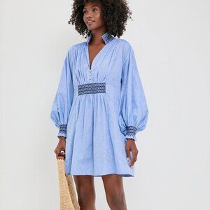Tuckernuck Embroidered Chambray Aubury Dress
